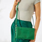 Vegan Leather Coral Springs Crossbody - Emerald Green