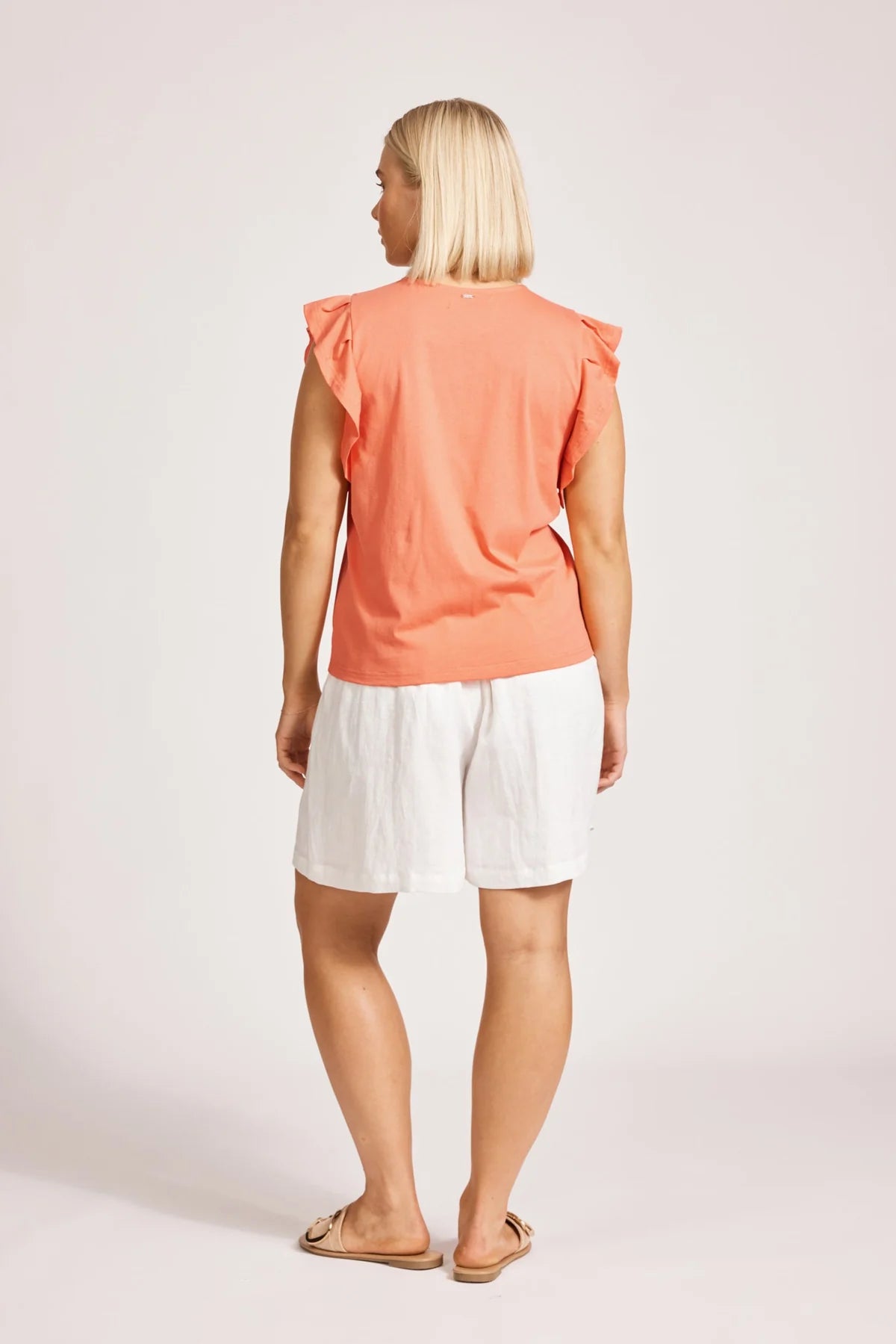 Francia Frill Tank Coral