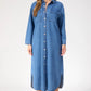 Denver Denim Shirt Dress - Blue