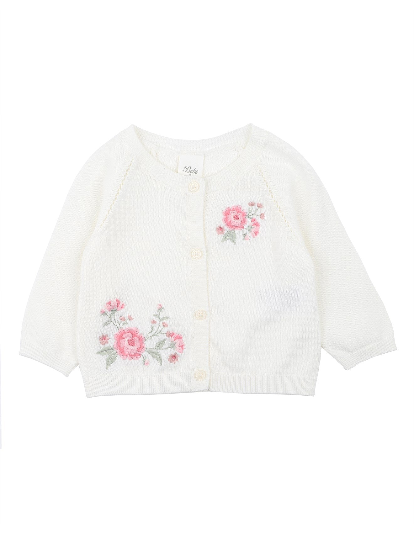 Evie embroidered Knitted Cardigan