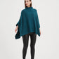 Funnel Neck Shawl Teal Blue (One Size)