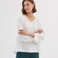 BISHOP LONG SLEEVE LINEN TOP WHITE