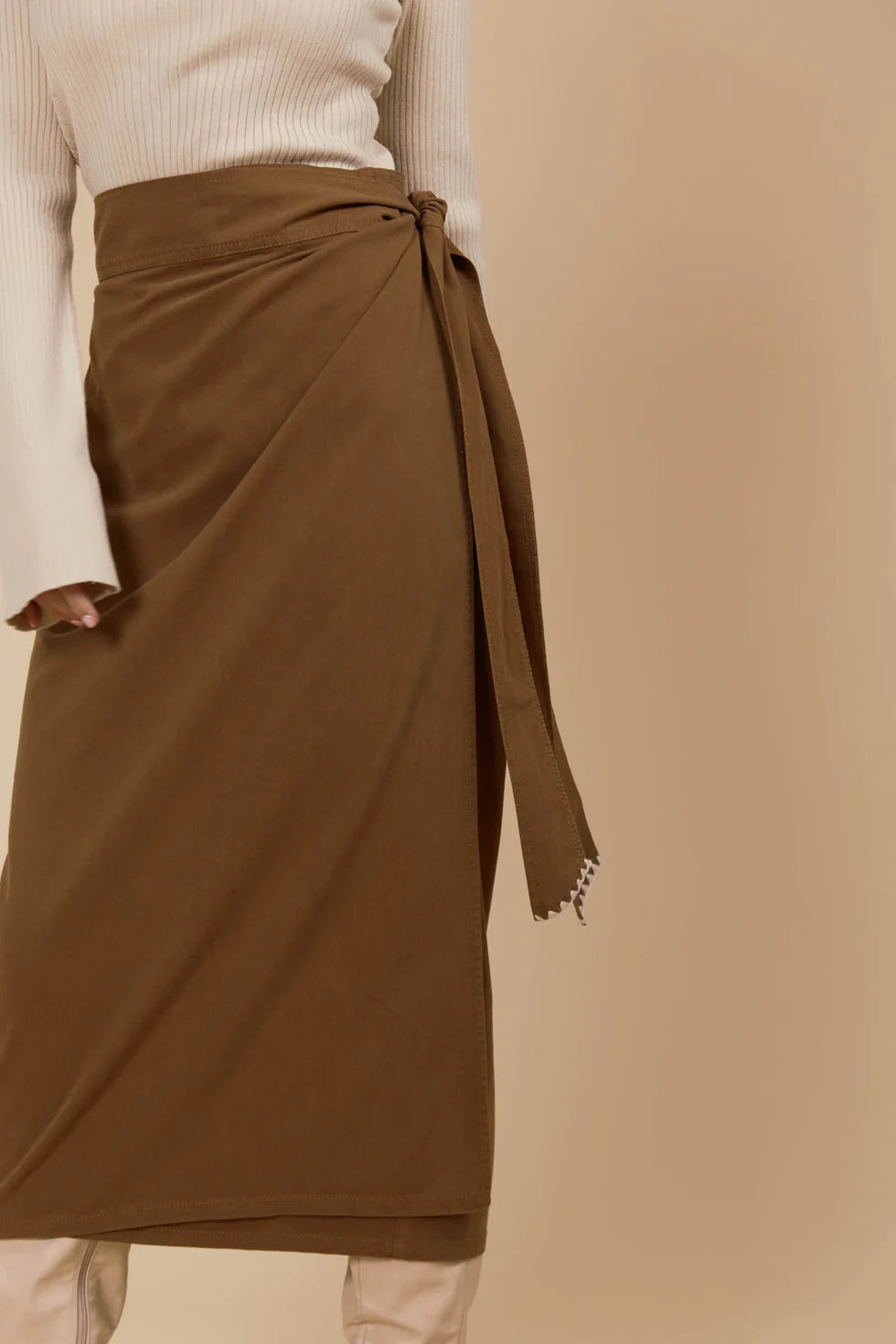 Freya Wrap Skirt - Toffee