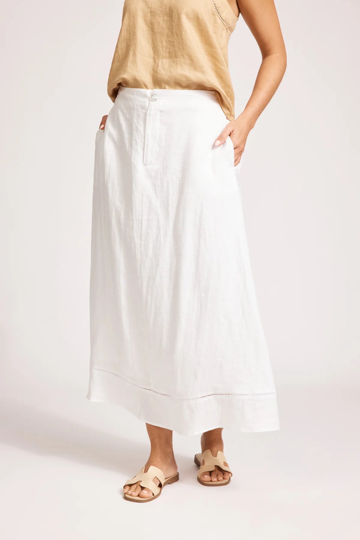 Miramar Maxi Skirt- White