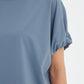 Bubble Sleeve Tee - Steel Blue