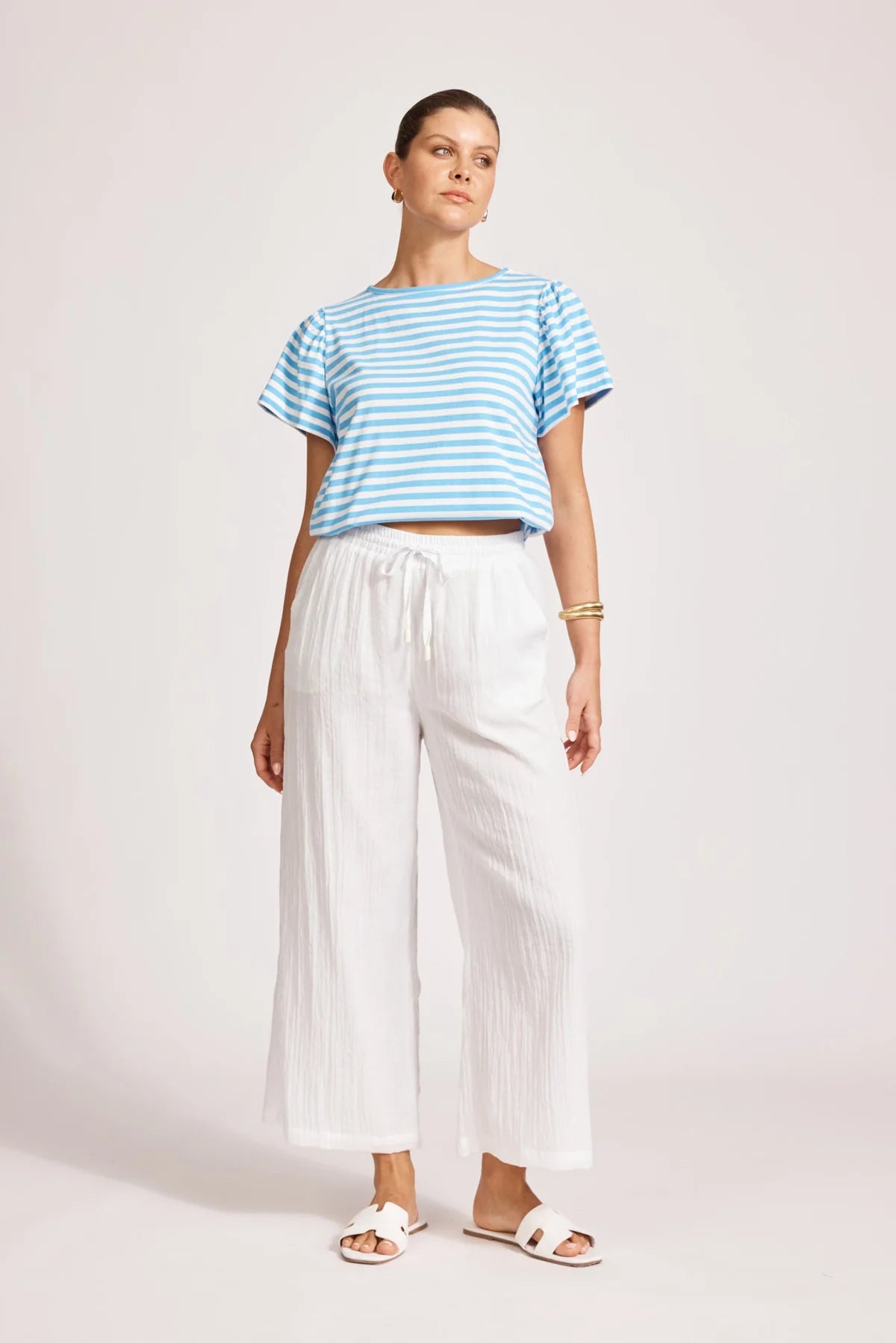 Orsula Crop Pant White
