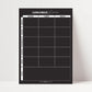 Lunchbox Planner Magnet  - Black