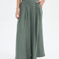 Pleat Front Palazzo Pant Petrol
