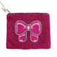 Pink Beaded Bow Coin Purse