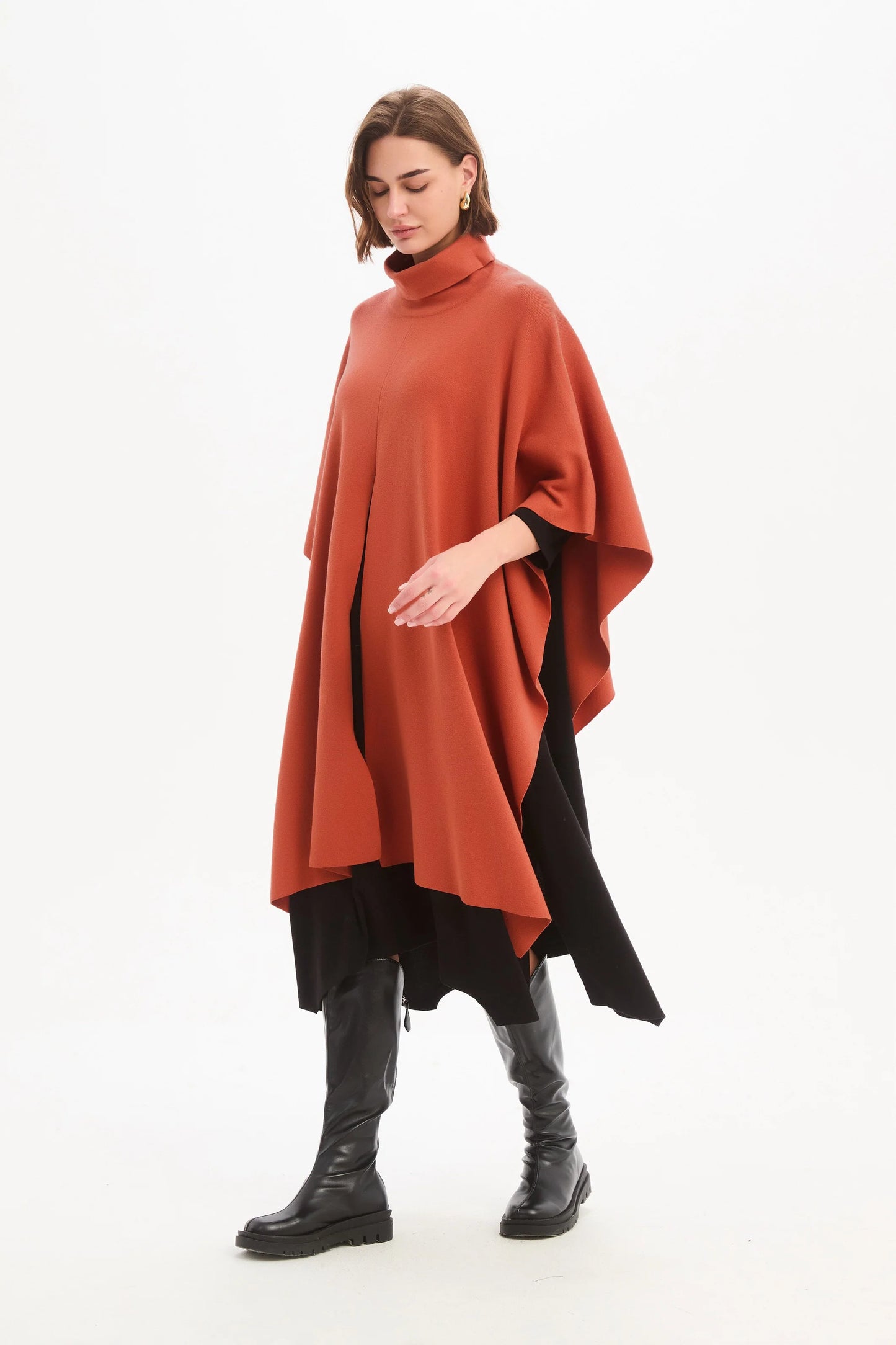 Crossover Wrap Knit - Terraootta (One Size)