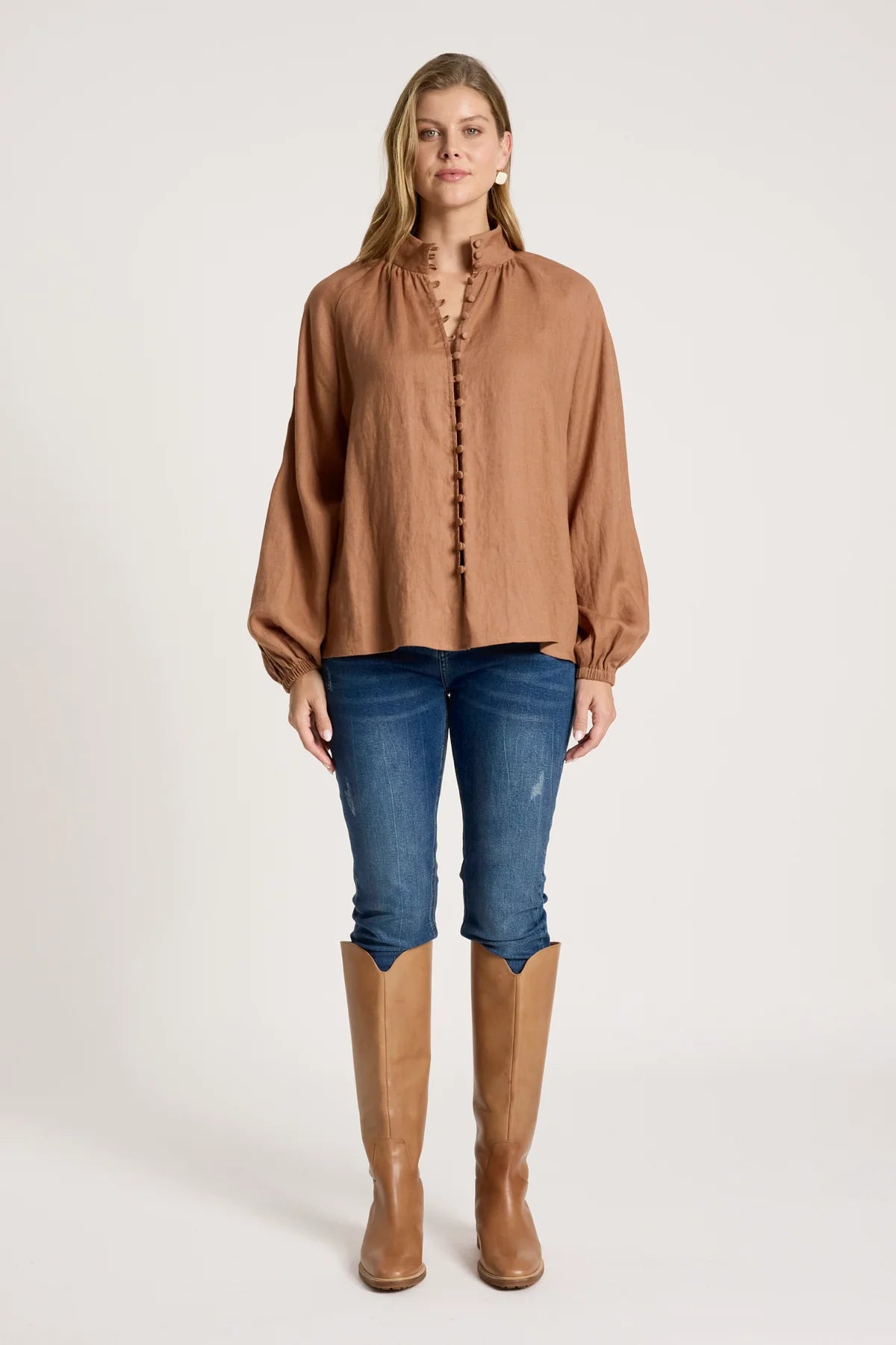 Bajau Button Shirt - Clay