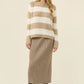 Pallas Stripe Jumper - Stone