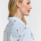 Queen of Hearts Shirt - Sky Blue