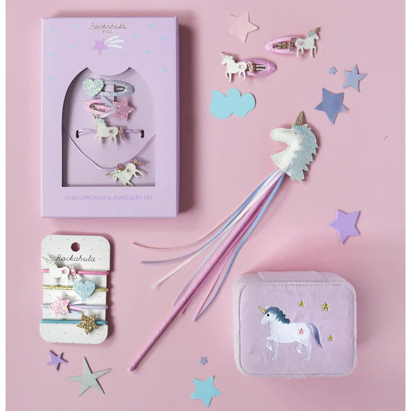 Unicorn Hair & Jewellery Set