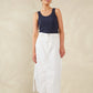 Dalton Denim Skirt White