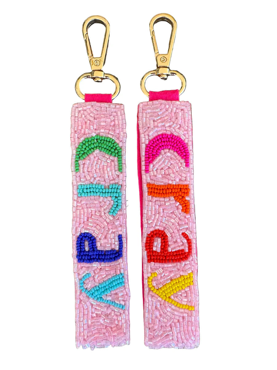 Cray Cray Beaded Keychain