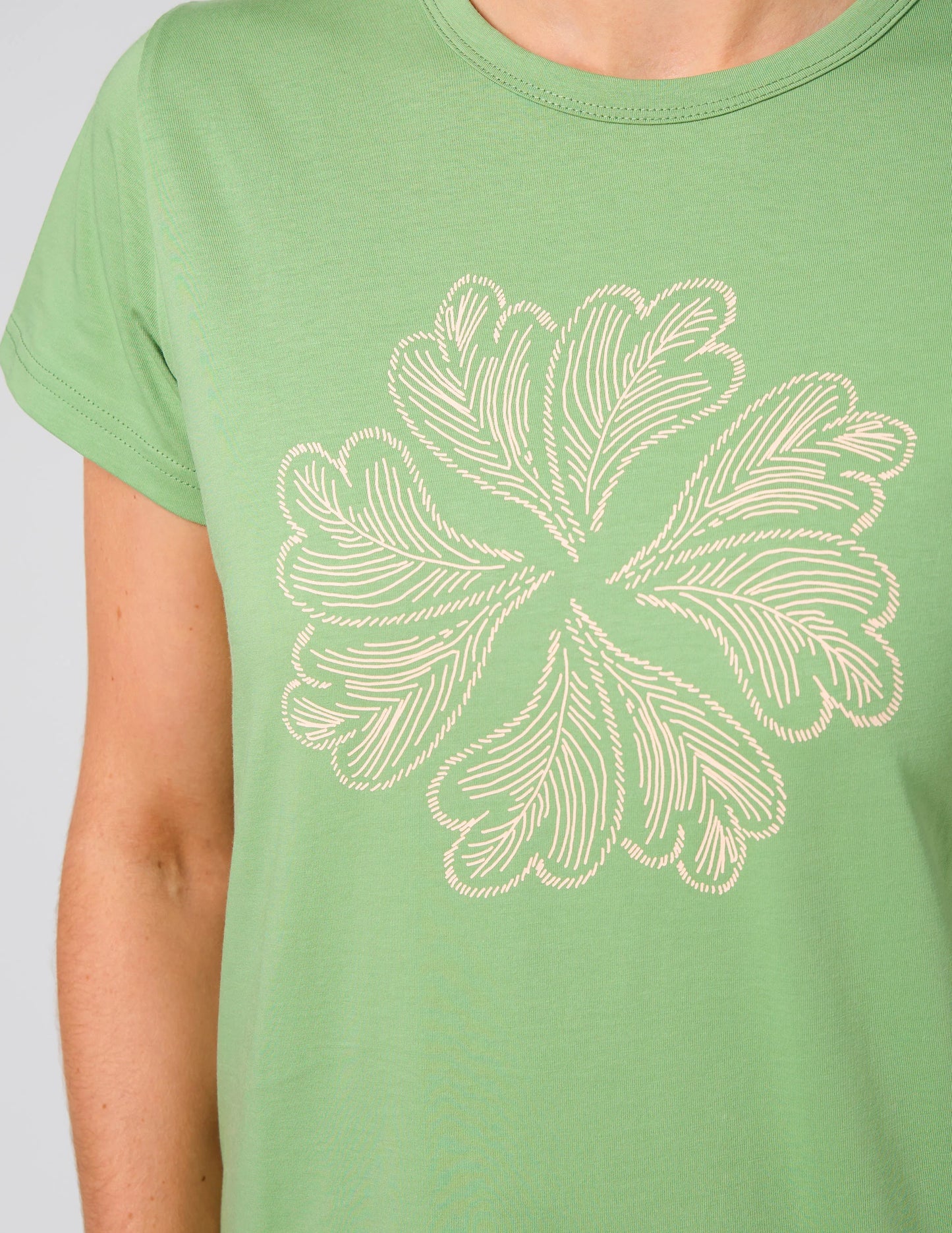 Classic Tee Ibiza Bloom - Vintage Green