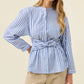 Quinn Wrap Shirt - Cobalt