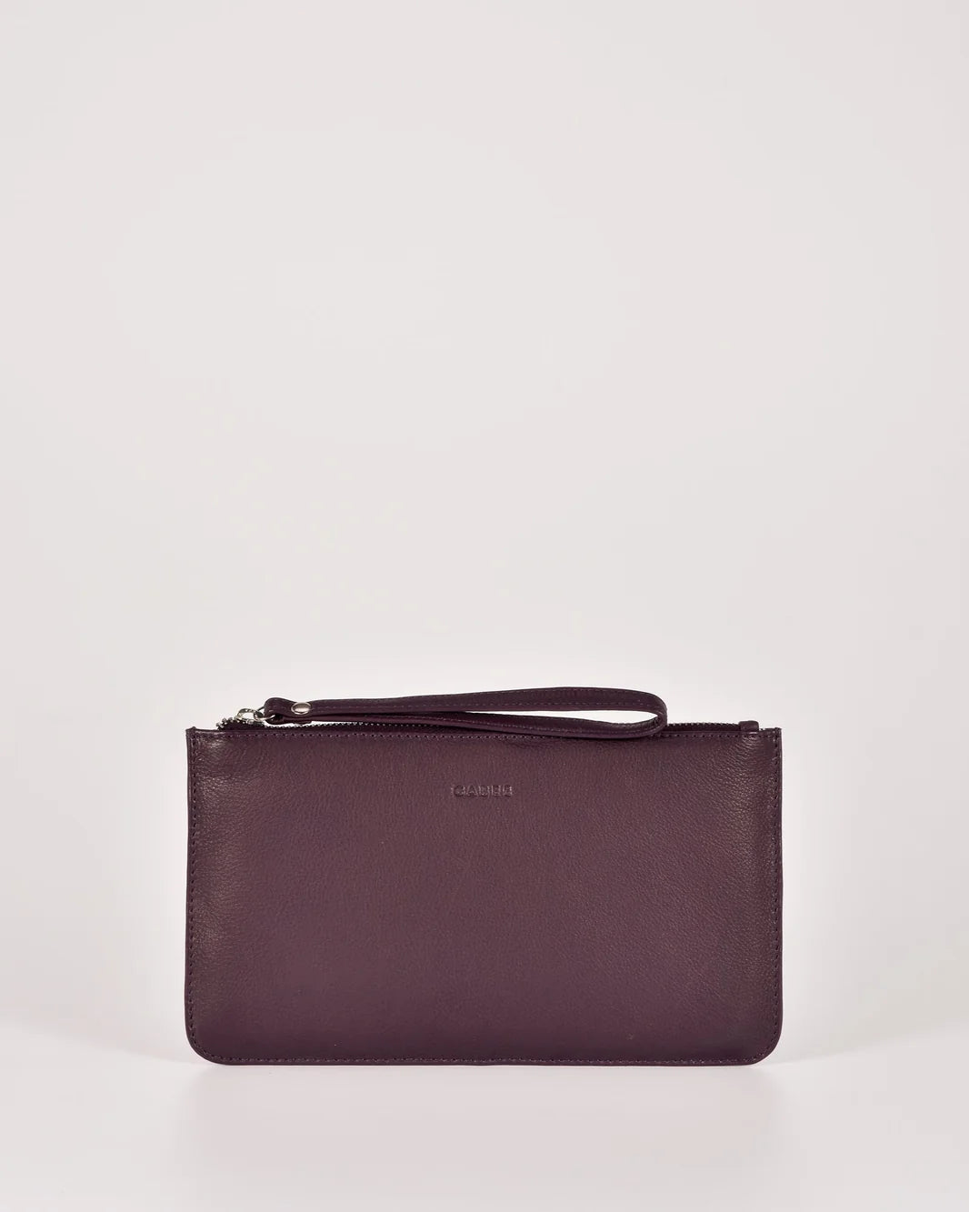 MERCER-SOFT LEATHER PURSE - AUBERGINE