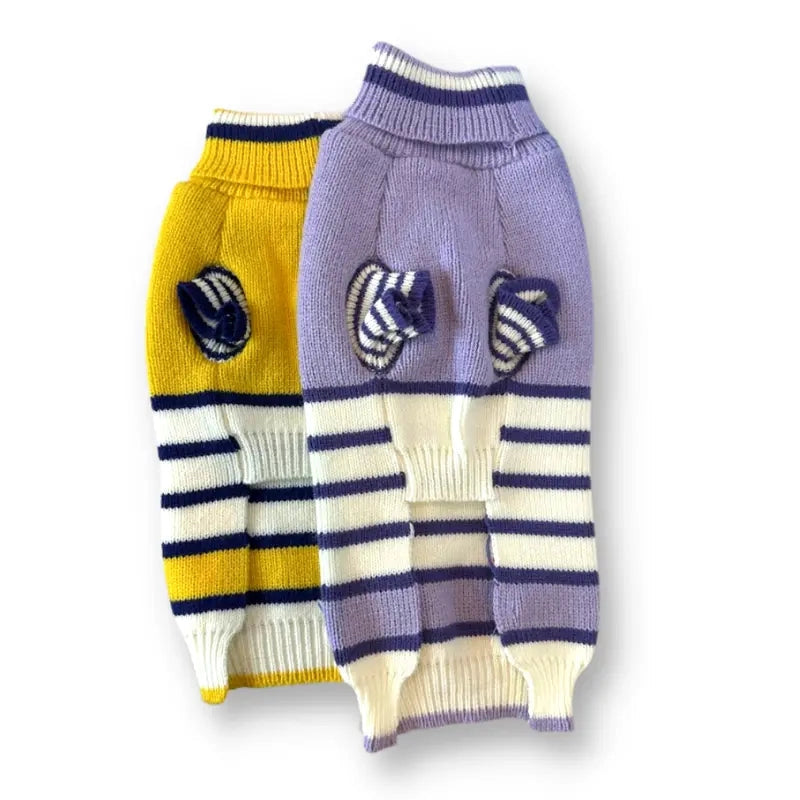 DOGUE Stripey Joe Dog Jumper (Purple)