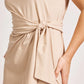 Francia Tie Dress - Stone