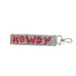 Howdy Beaded Keychain.