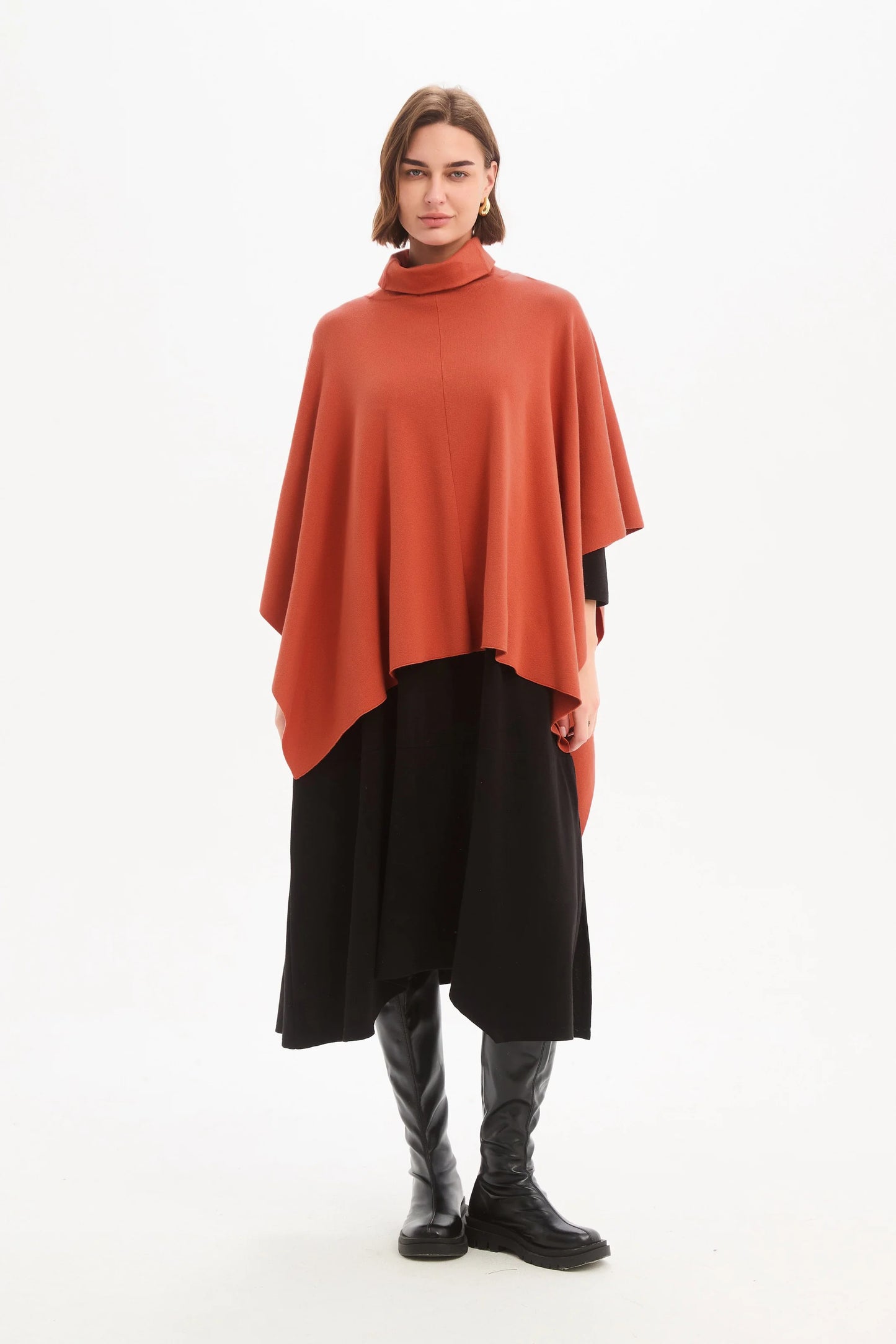 Crossover Wrap Knit - Terraootta (One Size)