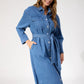 Denver Denim Shirt Dress - Blue