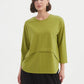 Curved Seam Top - Chartreuse