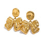 Jessica Classic Bow Dangle Stud Earrings - Gold