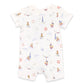 AXEL PRINT ORGANIC SS ZIP ROMPER