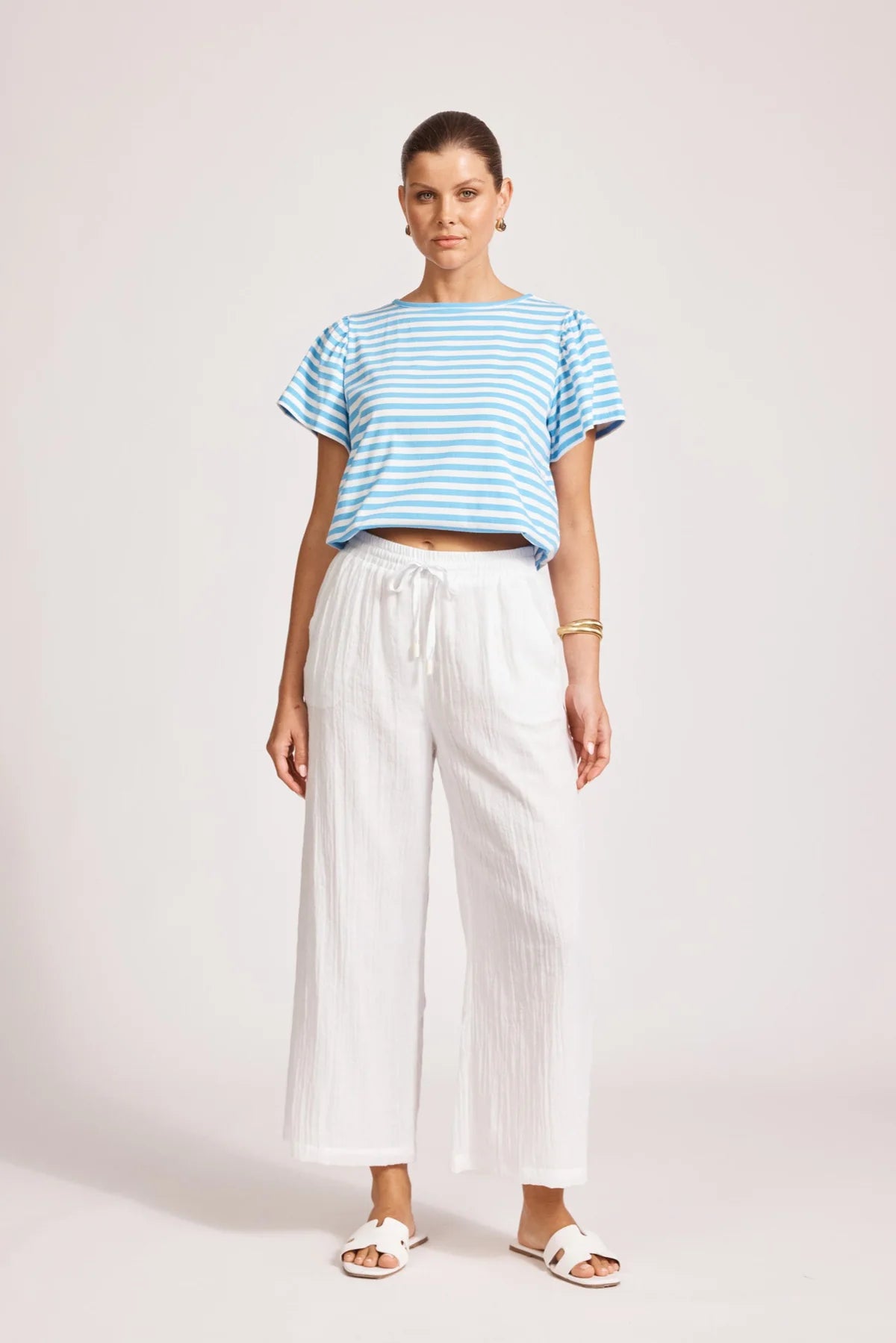 Orsula Crop Pant White