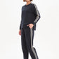 STRIPE SLEEVE SWEAT - NAVY & CREAM