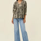 Wilma Top - Stone Paisley