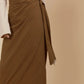 Freya Wrap Skirt - Toffee