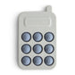 Mushie Phone press Toy - Tradewinds (Blue)
