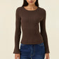 Darby Knit Top Chocolate