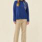 Athena Scarf Jumper Cobalt