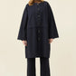 Farida Convertible Coat - Navy