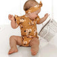 Golden Flower Short Sleeve Organic Bodysuit