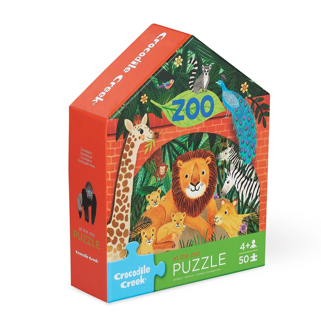Flat House Puzzle - 50 Piece - Zoo