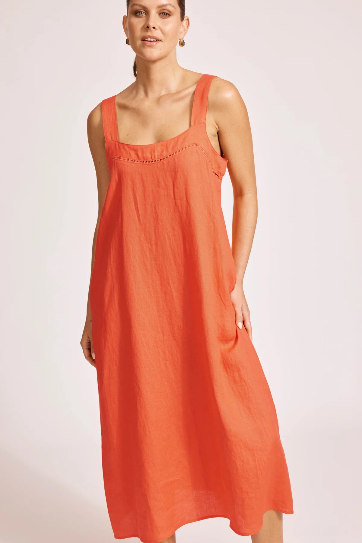 Miramar Tank Maxi Dress - Coral