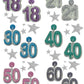 40 Birthday Earrings (Gold / Purple)