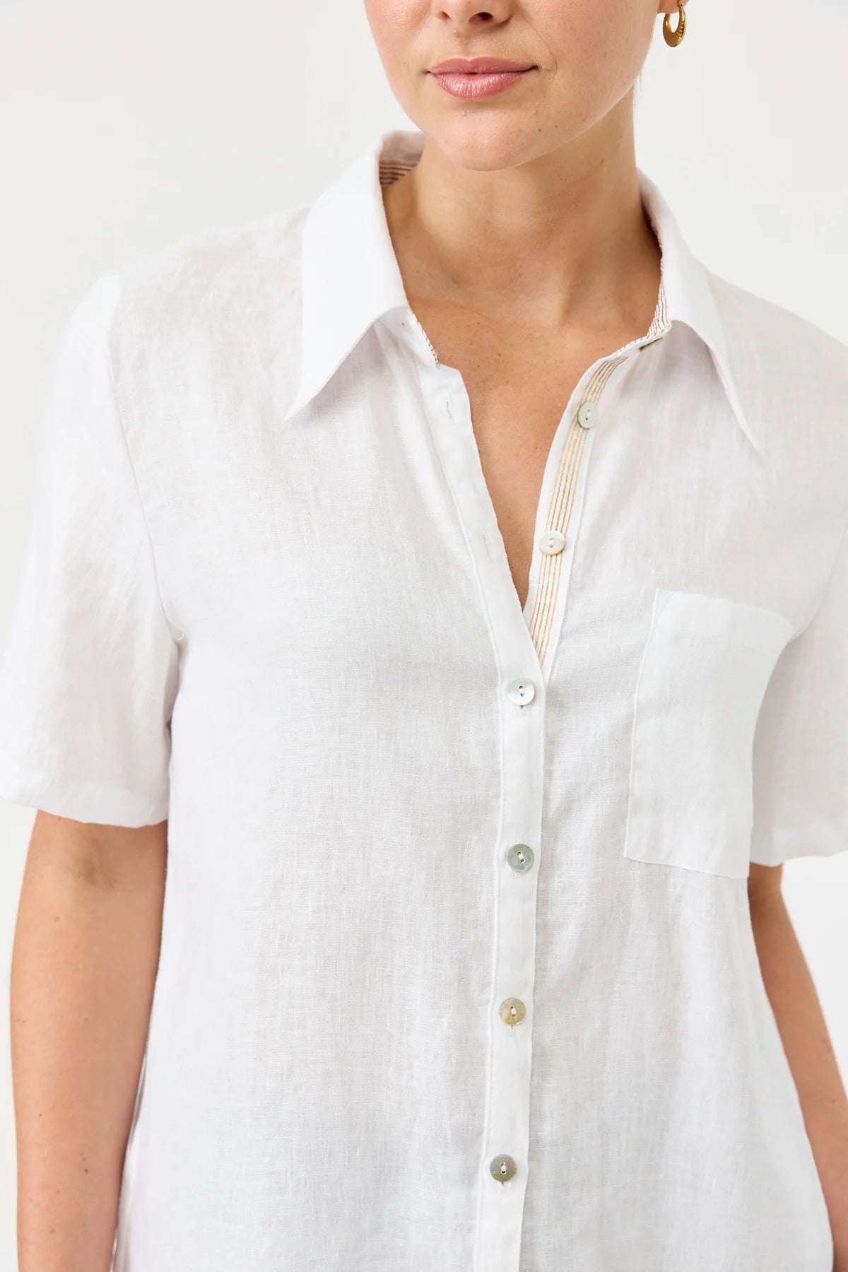 Studio Short Sleeve Shirt White