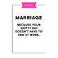 Marriage Fridge Magnet