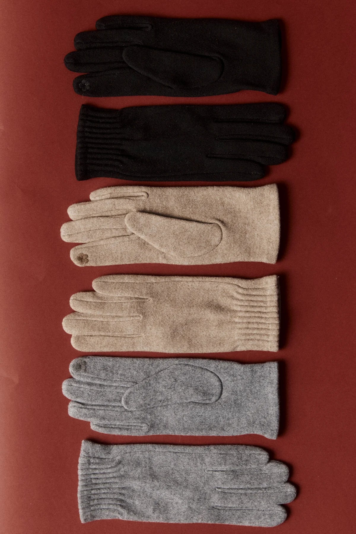 Berber Rib Glove Dune