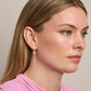 Rose Gold Blue Hanging Crystal Earring