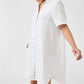 Studio Short Shirt Dress White