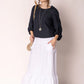 “Gessica Linen Skirt White