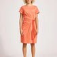 Francia Tie Dress - Coral